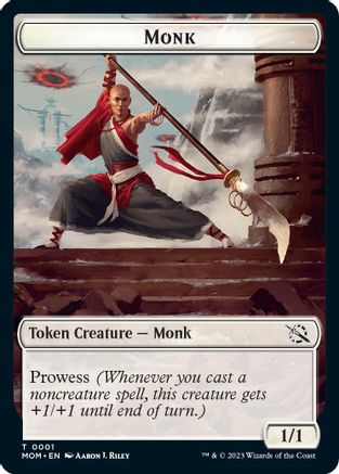 Monk // Kraken Double-Sided Token (MOM-1 // 4) - March of the Machine Foil