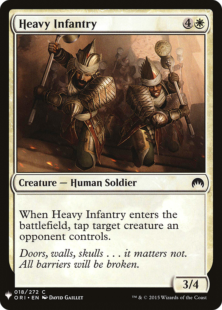 Heavy Infantry (LIST-018) - The List