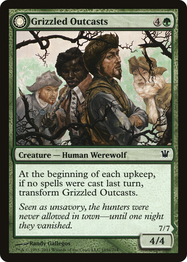 Grizzled Outcasts (ISD-185) - Innistrad: (Double Faced Transform) Foil