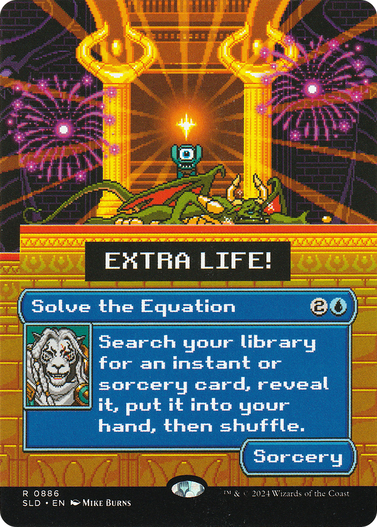 Solve the Equation (0886) (Rainbow Foil) (SLD-886) - Secret Lair Drop (Borderless) Foil