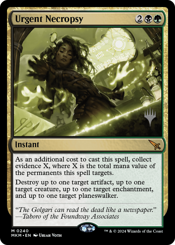 Urgent Necropsy (PPMKM-240P) - Murders at Karlov Manor Promos Foil