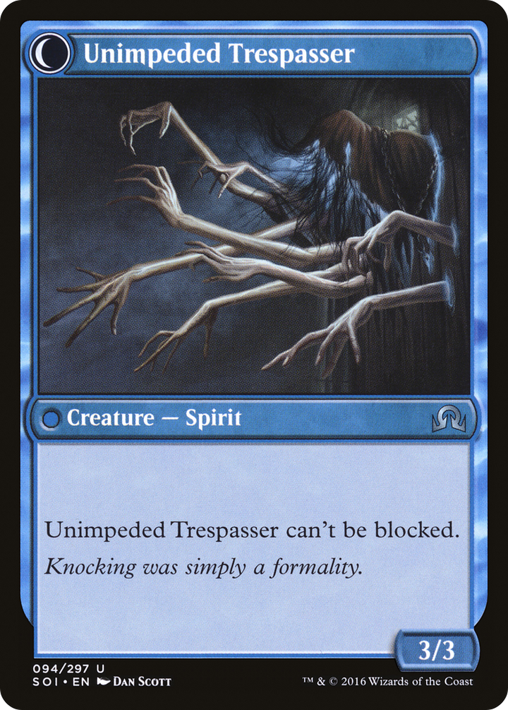 Uninvited Geist (SOI-094) - Shadows over Innistrad: (Double Faced Transform) Foil