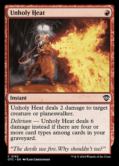 A-Unholy Heat (MH2-A-145) - Modern Horizons 2 — official product image (scryfall)