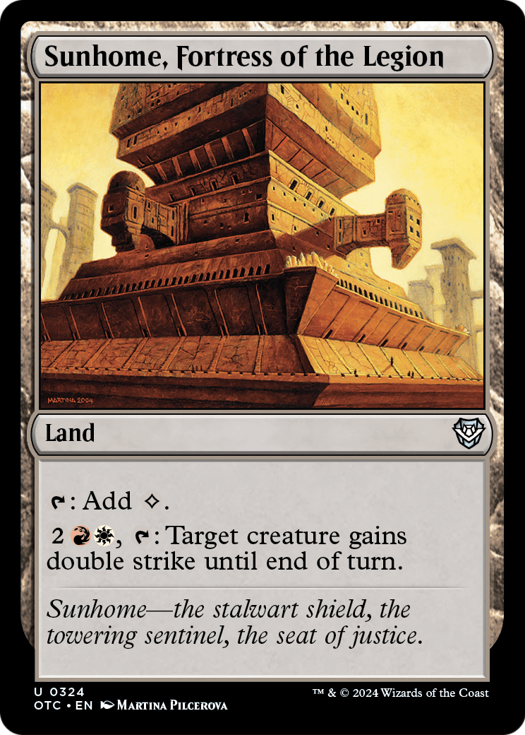 Sunhome, Fortress of the Legion (OTC-324) - Outlaws of Thunder Junction Commander