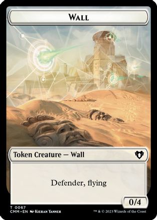 Wall // Kor Ally Double-Sided Token (CMM-67 // 64) - Commander Masters