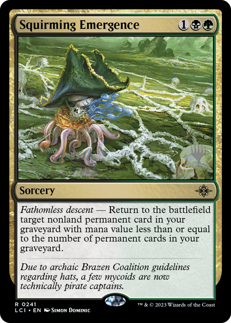 Squirming Emergence (PPLCI-241P) - The Lost Caverns of Ixalan Promos Foil