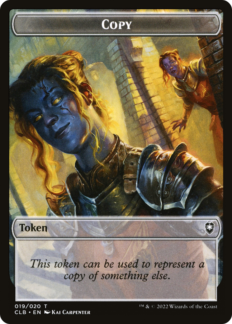 Copy Token (CLB-019) - Battle for Baldur's Gate Tokens Foil