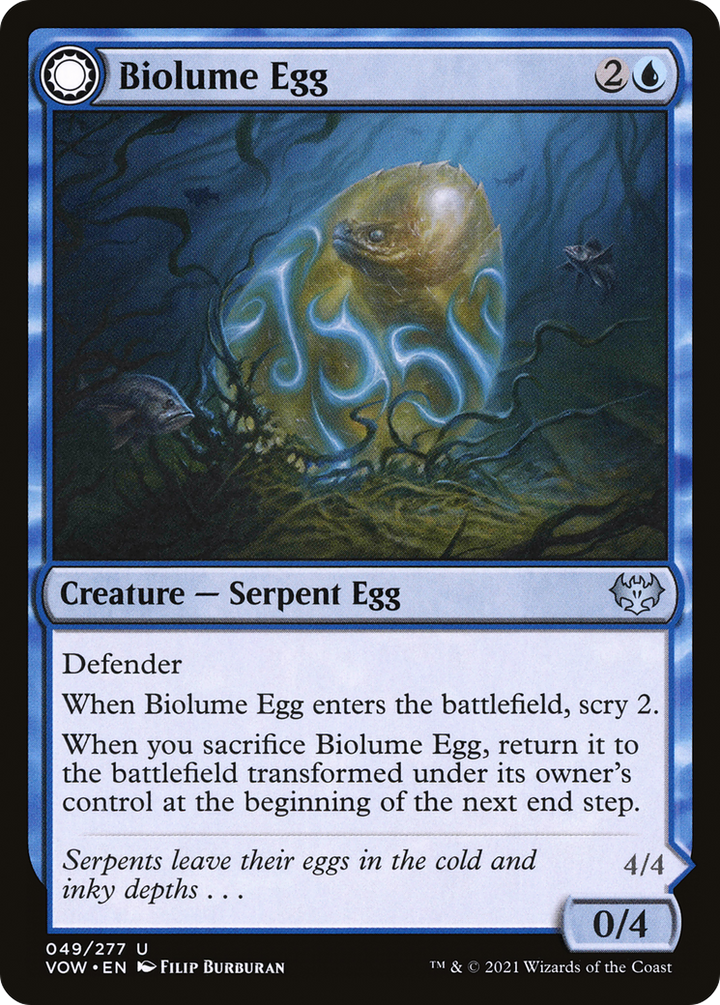 Biolume Egg (VOW-049) - Innistrad: Crimson Vow: (Double Faced Transform)