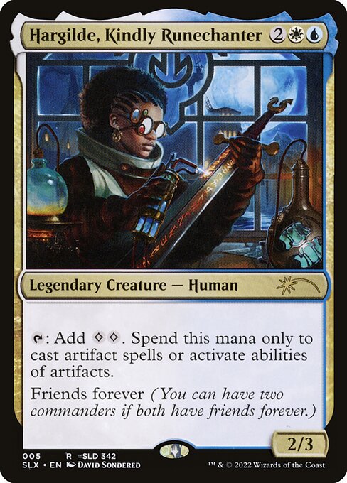 Hargilde, Kindly Runechanter (PLIST-796) - The List — official product image (scryfall)