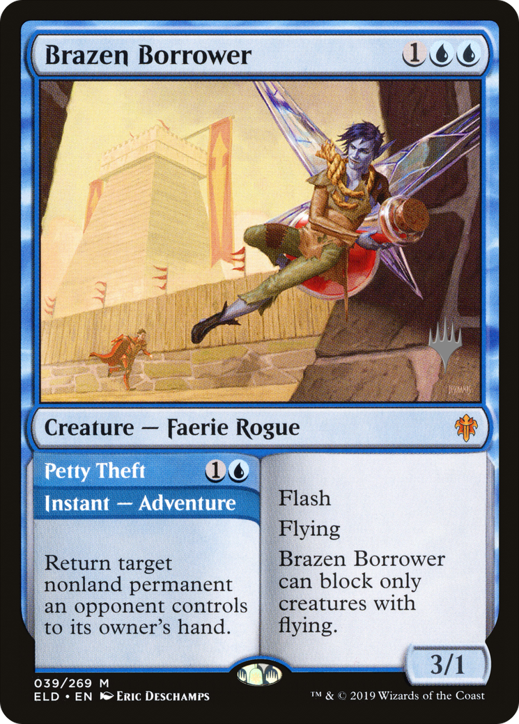 Brazen Borrower (PPELD-39P) - Throne of Eldraine Promos