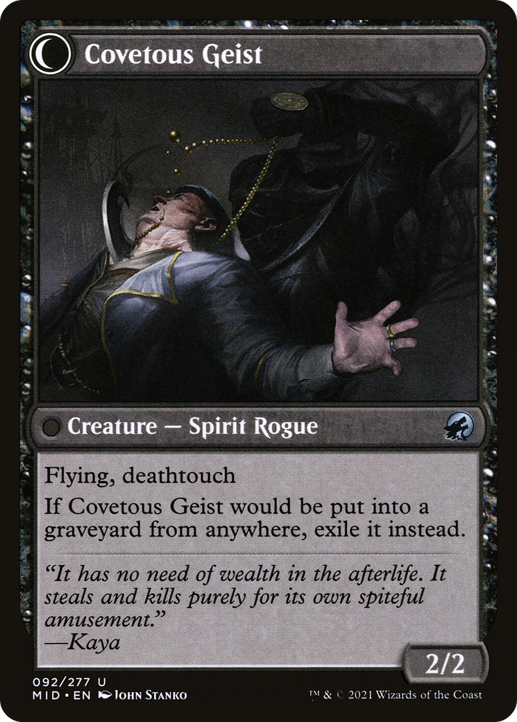 Covert Cutpurse (MID-092) - Innistrad: Midnight Hunt: (Double Faced Transform)