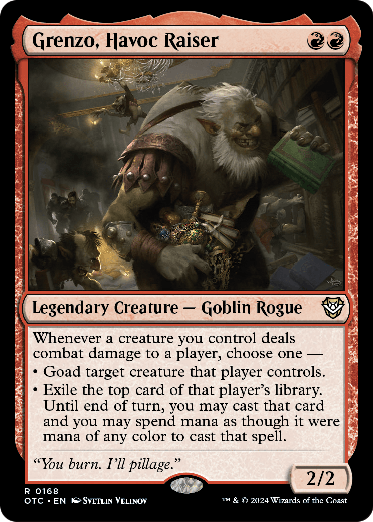 Grenzo, Havoc Raiser (OTC-168) - Outlaws of Thunder Junction Commander