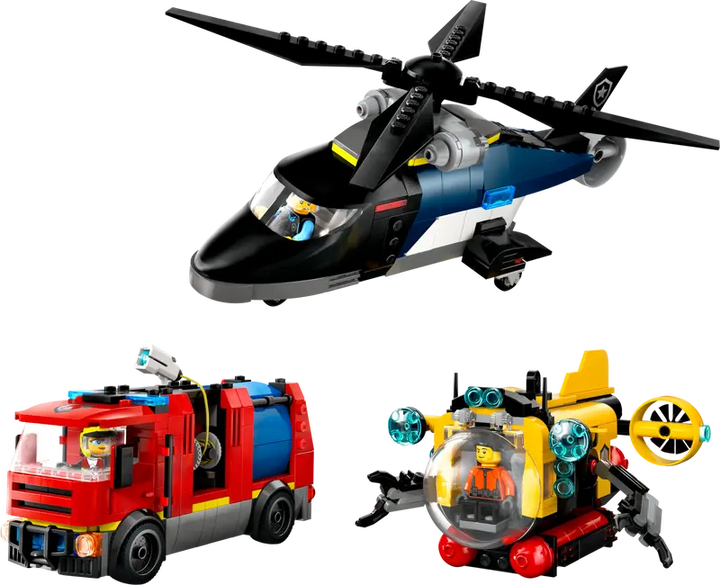 LEGO Helicopter, Fire Truck & Submarine Remix - 60462