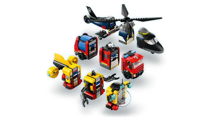 LEGO Helicopter, Fire Truck & Submarine Remix - 60462