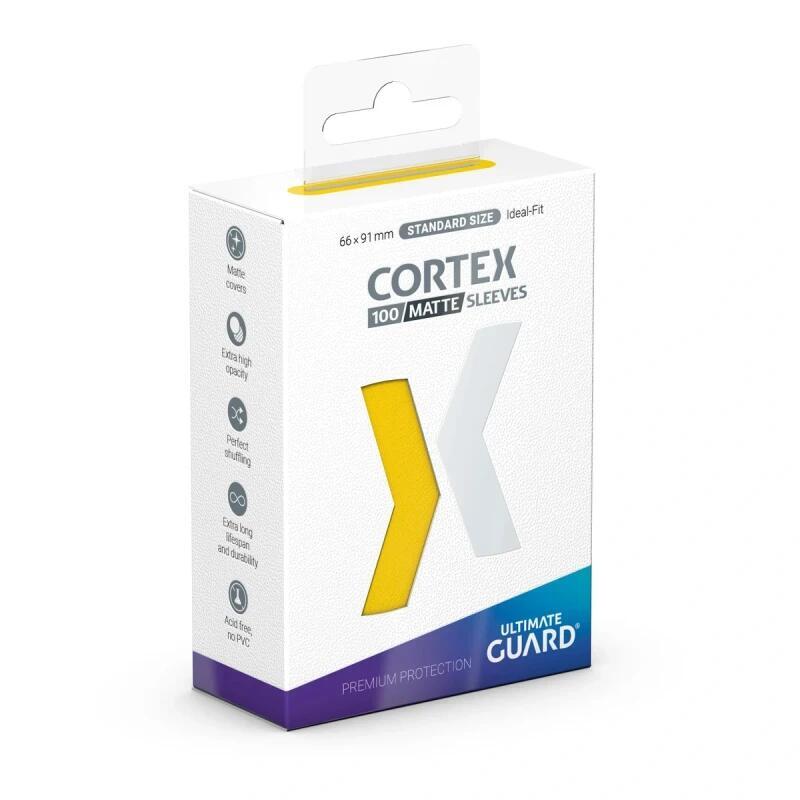Ultimate Guard Cortex Sleeves Standard Size - Yellow Matte (100 Pack)
