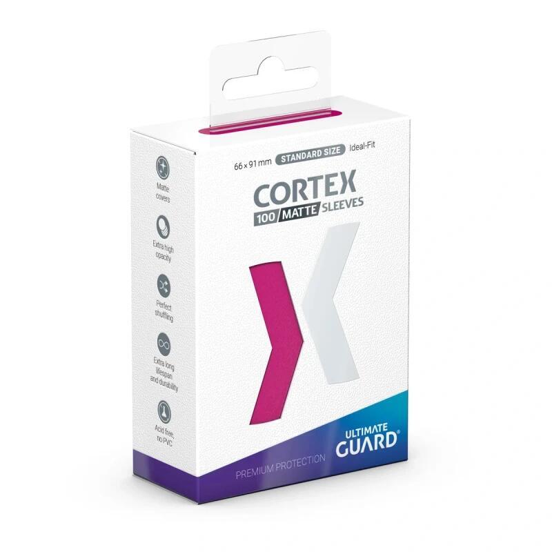 Ultimate Guard Cortex Sleeves Standard Size - Pink Matte (100 Pack)