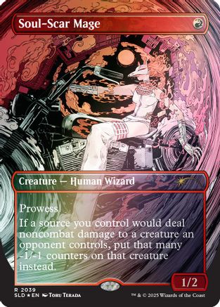 Soul-Scar Mage (2039) (Rainbow Foil) (SLD-2039) - Secret Lair Drop Series Foil