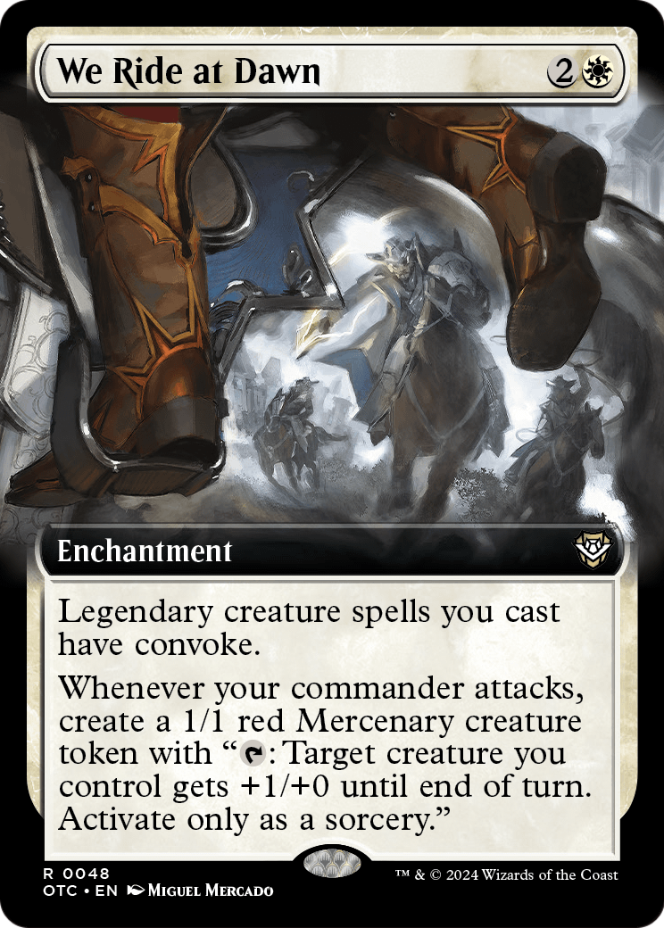 We Ride at Dawn (Extended Art) (OTC-048) - Outlaws of Thunder Junction Commander: (Extended Art)