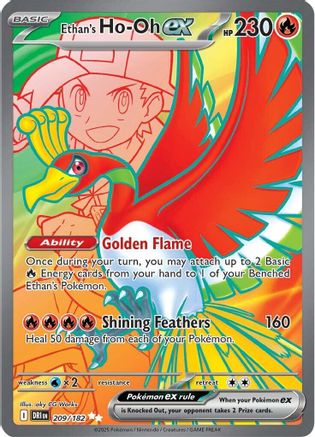 Ethan's Ho-oh 209/182  - Holofoil SV10 Destined Rivals - Ultra Rare