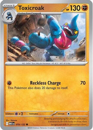 Toxicroak 079/132  ME01 Mega Evolution - Common