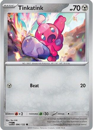 Tinkatink 096/132  - Reverse Holofoil ME01 Mega Evolution - Common