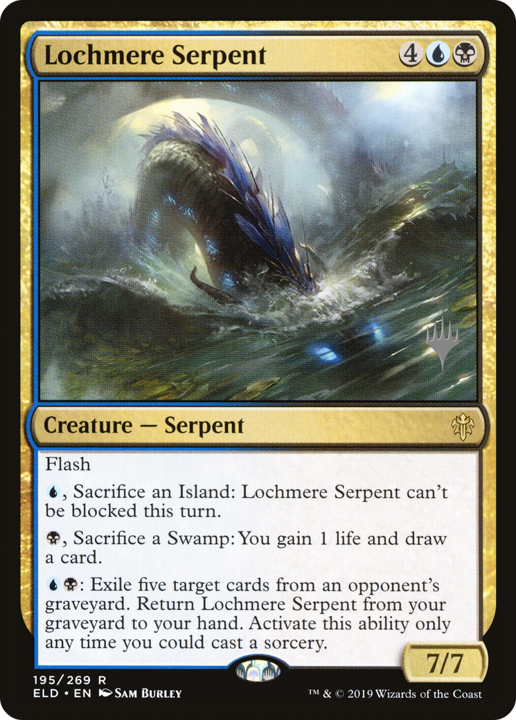 Lochmere Serpent (PPELD-195P) - Throne of Eldraine Promos Foil