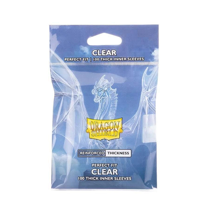 Dragon Shield Sleeves: Perfect Fit Standard Thick Inner 100ct (Clear) — official packshot