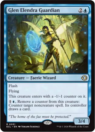 Glen Elendra Guardian (ECL-051) - Lorwyn Eclipsed Foil