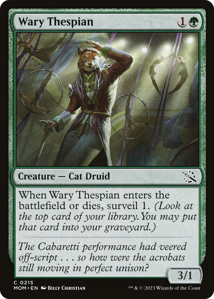 Wary Thespian (MOM-215) - March of the Machine Foil