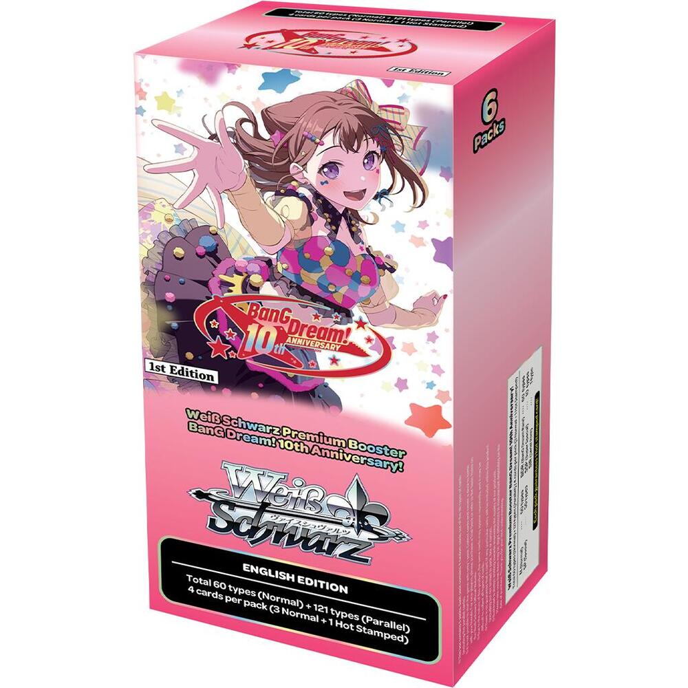 Weiss Schwarz BanG Dream 10th Anniversary Premium Booster Display