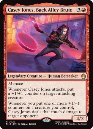Casey Jones, Back Alley Brute (TMC-022) - Commander: Teenage Mutant Ninja Turtles Foil