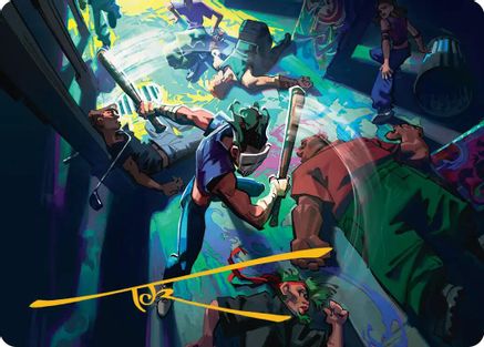 Pain 101 Art Card (ASTMT-006) - Art Series: Teenage Mutant Ninja Turtles