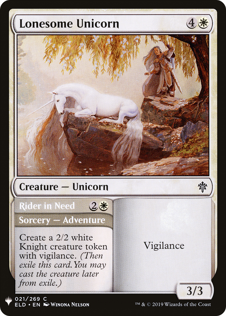 Lonesome Unicorn (LIST-021) - The List