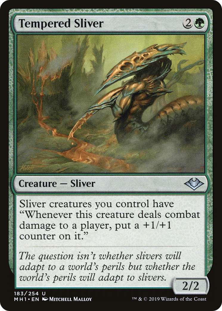 Tempered Sliver (MH1-183) - Modern Horizons Foil