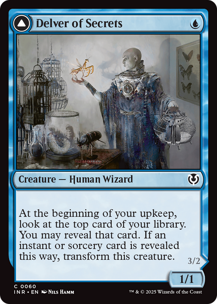 Delver of Secrets // Insectile Aberration (INR-060) - Innistrad Remastered