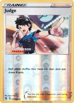 Judge 235/264  - Reverse Holofoil Professor Program Promos - Uncommon