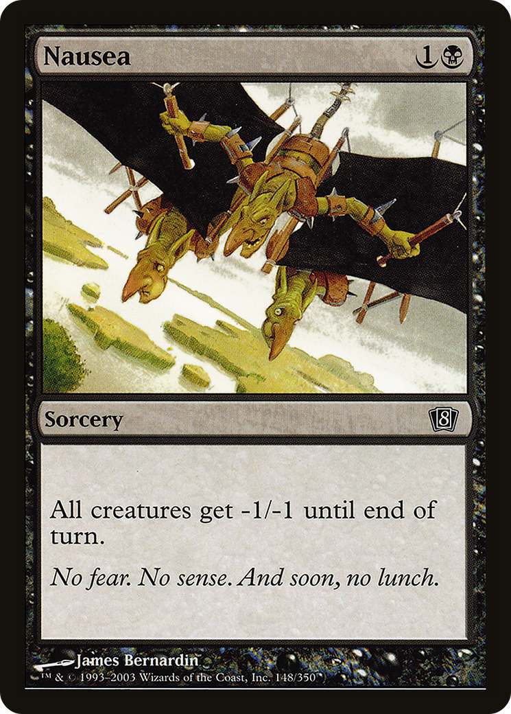 Nausea (8ED-148★) - Eighth Edition Foil