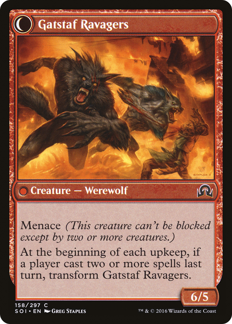 Gatstaf Arsonists (SOI-158) - Shadows over Innistrad: (Double Faced Transform) Foil