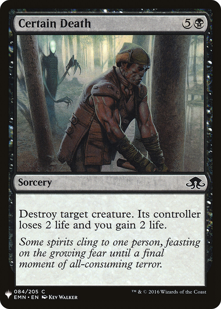 Certain Death (LIST-084) - The List