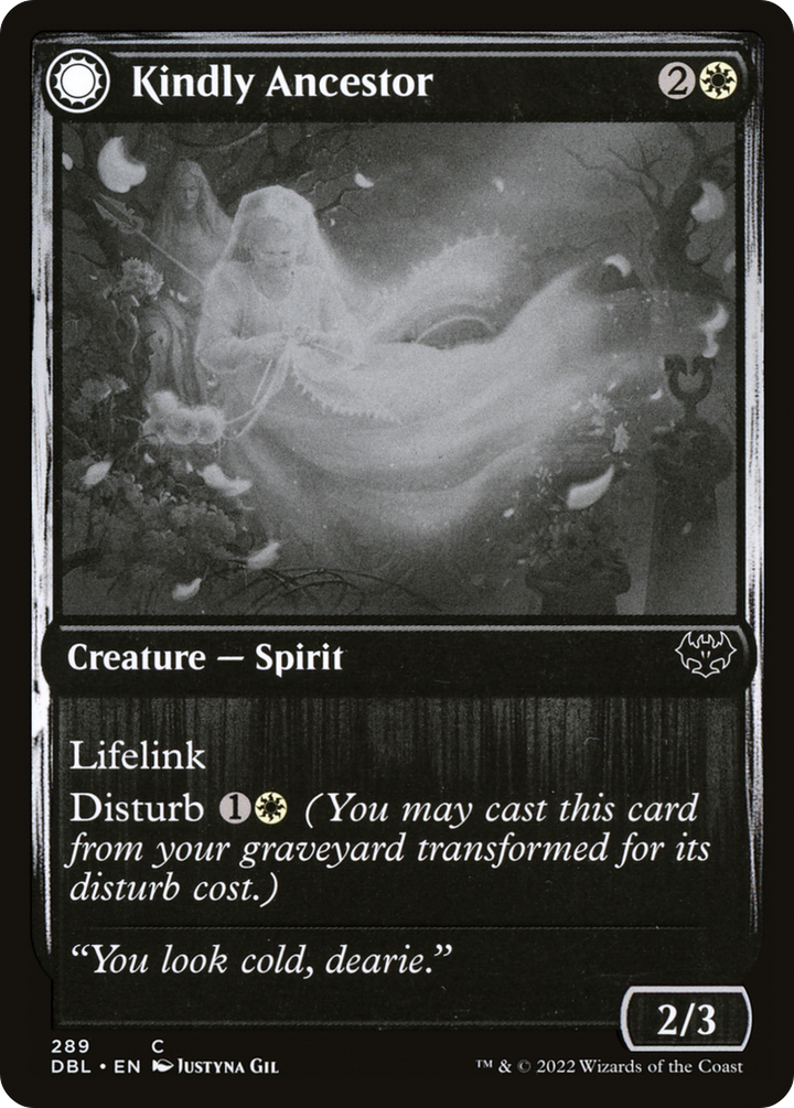 Kindly Ancestor (DBL-289) - Innistrad: Double Feature: (Double Faced Transform)