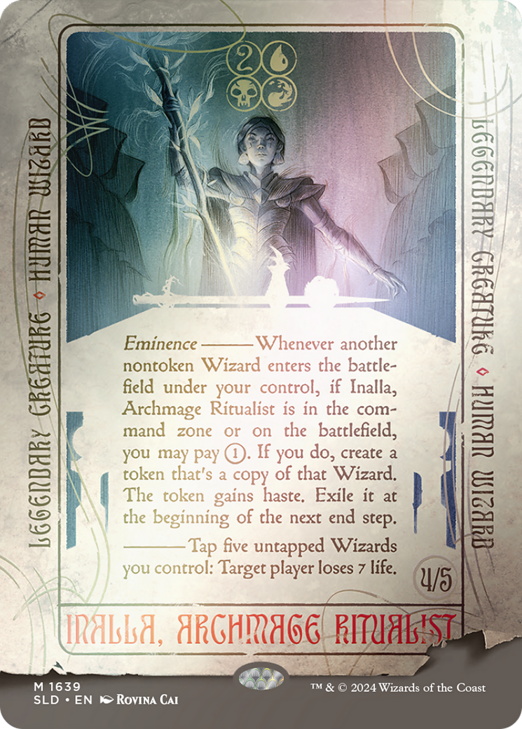 Inalla, Archmage Ritualist (Rainbow Foil) (SLD-1639★) - Secret Lair Drop (Borderless) Foil