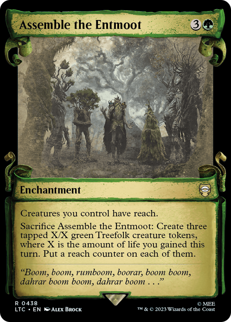Assemble the Entmoot (Showcase Scrolls) (LTC-438) - Tales of Middle-earth Commander: (Showcase) Foil