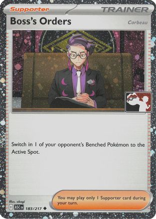 Boss's Orders [Corbeau] 183/217  - Holofoil Prize Pack Series Cards - Uncommon