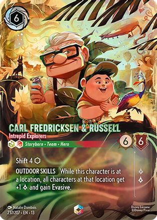 Carl Fredricksen & Russell - Intrepid Explorers (Enchanted) (237/207) - Attack of the Vine Holofoil