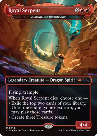 Royal Serpent - Atsushi, the Blazing Sky (SLD-2814) - Secret Lair Drop Series Foil