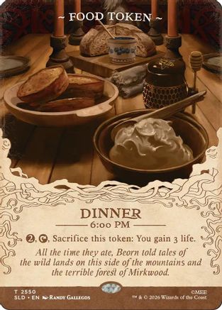 Food Token (2550) (SLD-2550) - Secret Lair Drop Series Foil
