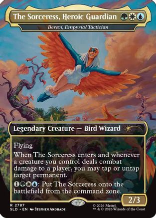 The Sorceress, Heroic Guardian - Derevi, Empyrial Tactician (SLD-2787) - Secret Lair Drop Series Foil