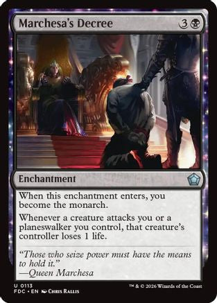 Marchesa's Decree (FDC-113) - Commander: Foundations