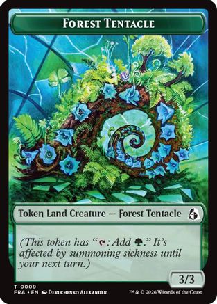 Forest Tentacle // Beast Double-Sided Token (FRA-9 // 8) - Reality Fracture