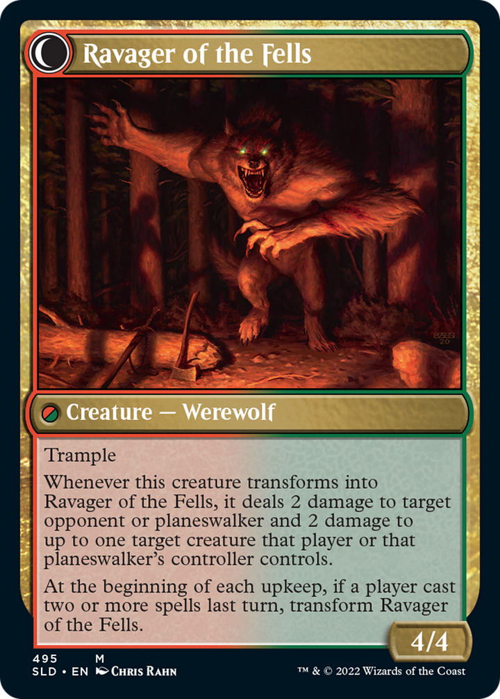 Huntmaster of the Fells (SLD-495) - Secret Lair Drop: (Double Faced Transform) Foil